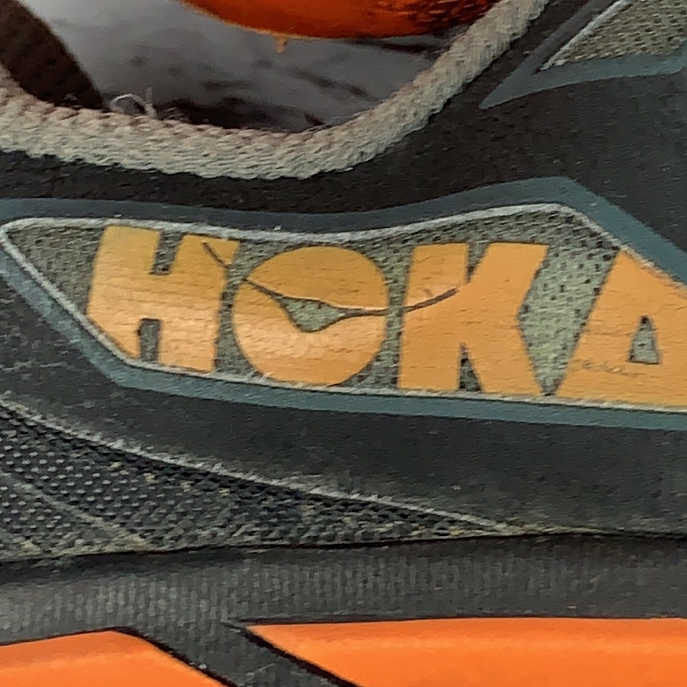 Hoka One One "CHALLENGER ATR" black & orange trail shoes size 10 - Picture 8 of 13